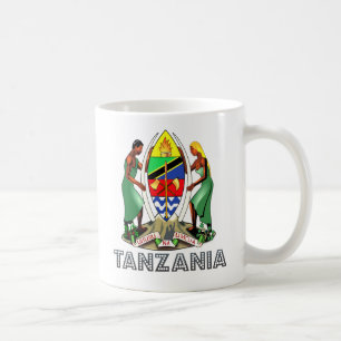 Caneca De Café Brasão de Tanzânia