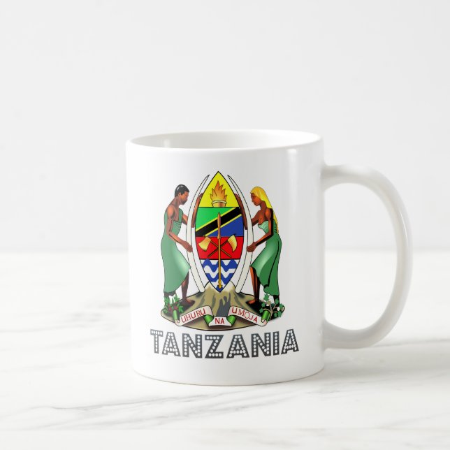 Caneca De Café Brasão de Tanzânia (Direita)