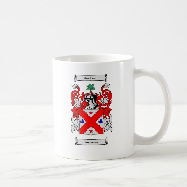 Caneca De Café Brasão (escocesa) de Anderson (Direita)