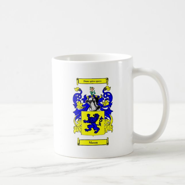 Caneca De Café Brasão (inglesa) do pedreiro (Direita)