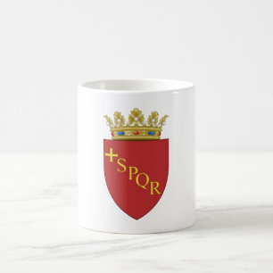 Caneca De Café Brasão Romano (SPQR) (Roma, Itália)