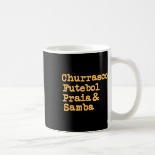 Caneca De Café Brasil Brasil: Churrasco Fut, Brasil, em substitui