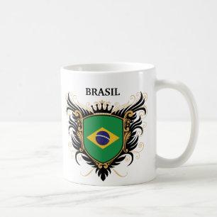 Caneca De Café Brasil [personalize]