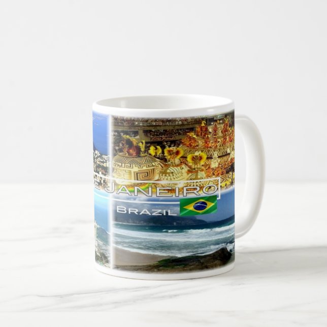 Caneca De Café Brasil - Rio de Janeiro - (Frente Esquerda)