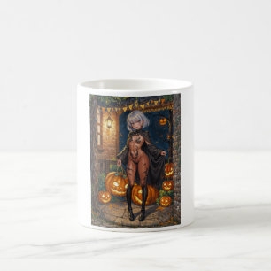 Caneca De Café Brave Halloween Menina ou Truque ou Tratamento Pin