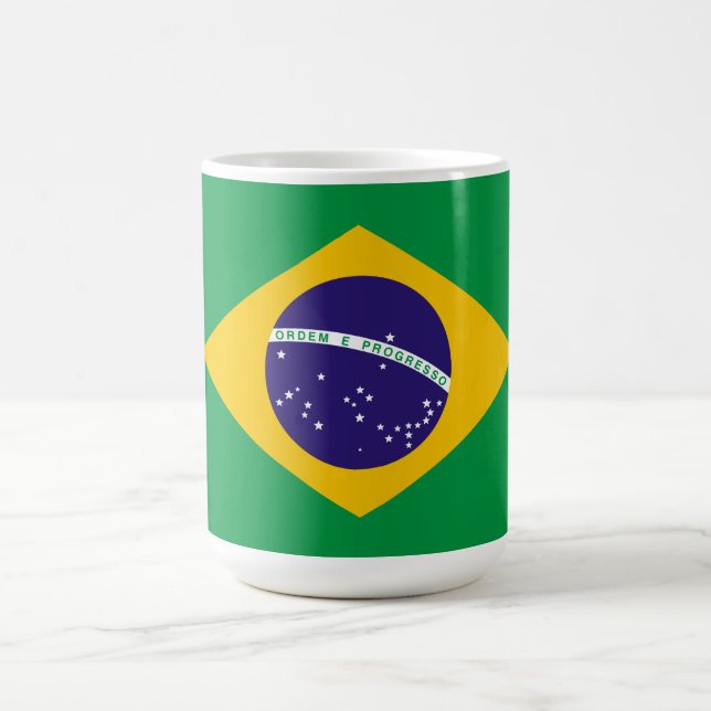 Caneca De Café Brazil Flag Coffee Mug (Centro)