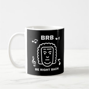 Caneca De Café BRB VOLTO JÁ BACH Compositor de Música Clássica En