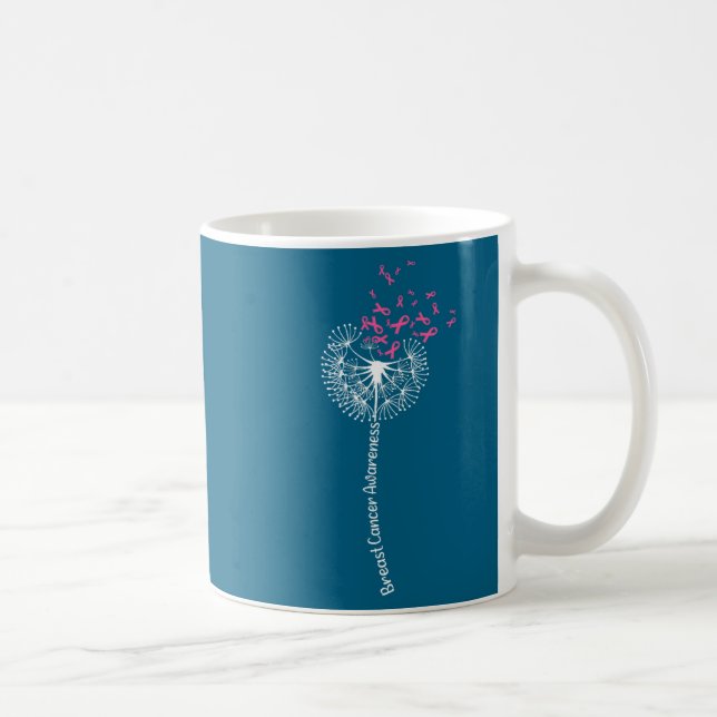 Caneca De Café Breast Cancer Awareness Flower Pink (Direita)