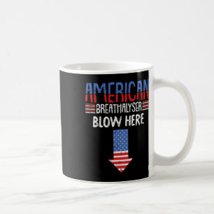 Caneca De Café Breathalyzer 4 De Julho Bandeira Americana Engraça