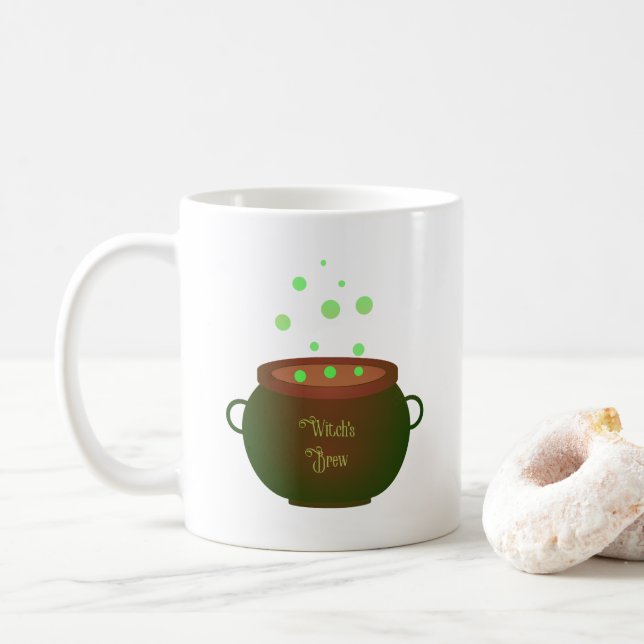 Caneca De Café Brew da bruxa (Com Donut)