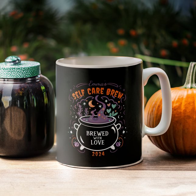 Caneca De Café Brew de autoatendimento: Halloween personalizável (Criador carregado)