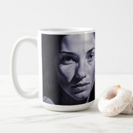 Caneca De Café "Brianna Blue" Mulheres Em Carvão