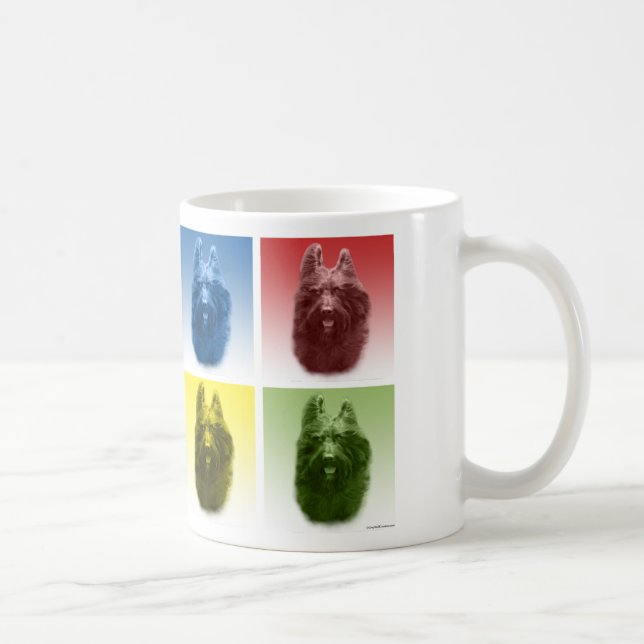 Caneca De Café Briard Pop Art (Direita)