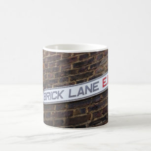 Caneca De Café Brick Lane - Londres - Sinal de rua - Coffee Mug