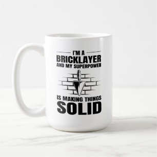Caneca De Café Bricklayer Bricklay Brick Mason Wall Builder