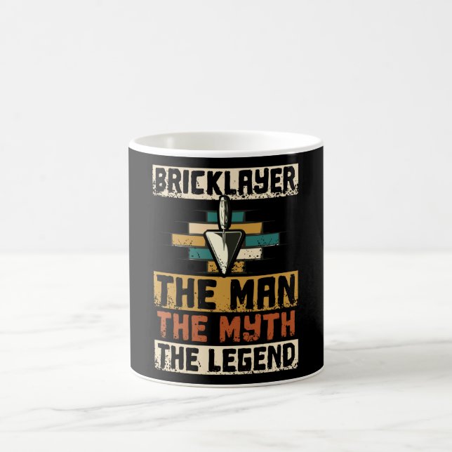 Caneca De Café Bricklayer O Homem A Lenda (Centro)