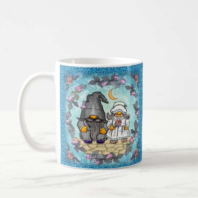 Caneca De Café Bride e Groom Gnomo (Esquerda)