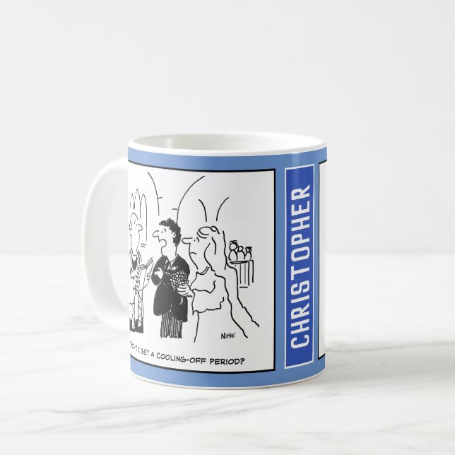 Caneca De Café Bridegroom pergunta se ele tem um período de refri (Frente Esquerda)