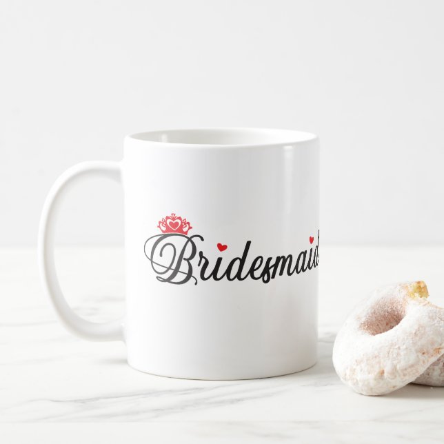 Caneca De Café Bridesmaid (Com Donut)