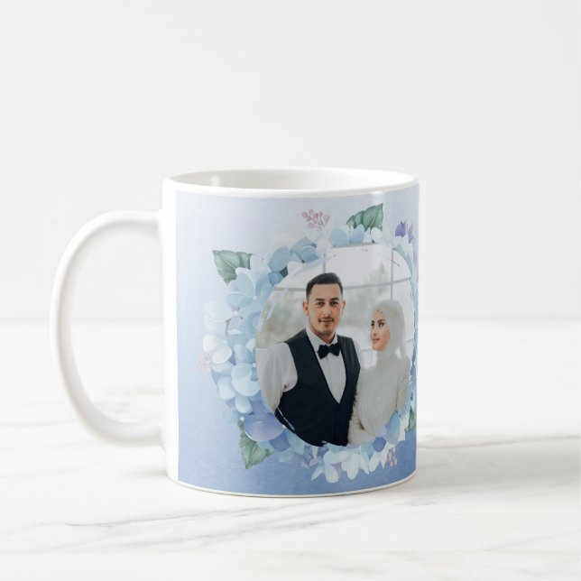 Caneca De Café Bridesmaid Proposal Mug Custom Name Floral Design (Esquerda)