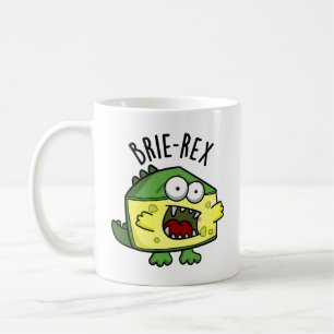Caneca De Café Brie-rex Queijo engraçado TRex Pun