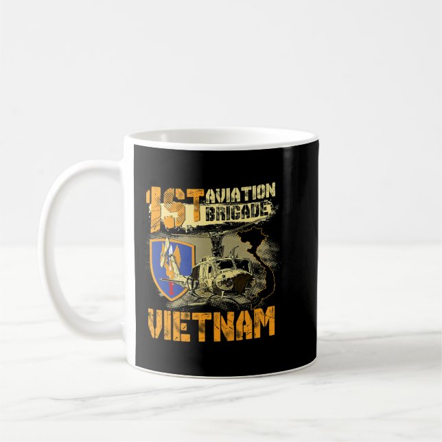 Caneca De Café Brigada de aviação de 1rua Vietnam - Piloto Door G (Esquerda)