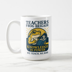 Caneca De Café Brigada de Sapos Professores – Conhecimento é Pode