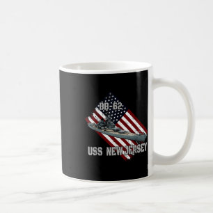 Caneca De Café Brigada Uss New Jersey Bb-62 &amp; Combat Warsh