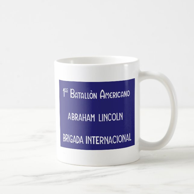 Caneca De Café Brigadas internacionais Abraham Lincoln ø (Direita)
