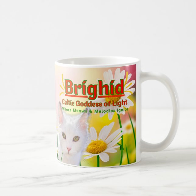 Caneca De Café Brighid Deusa Celta Righty (Direita)