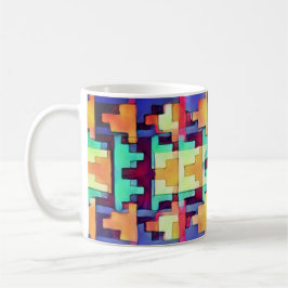 Caneca De Café Bright Abstrato Southwest