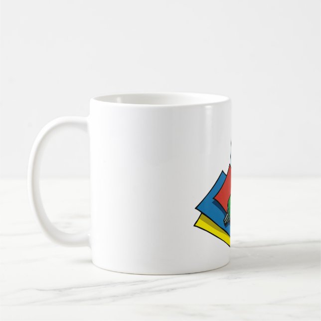 Caneca De Café Bright Craft Supplies Colorful Art Tools (Esquerda)