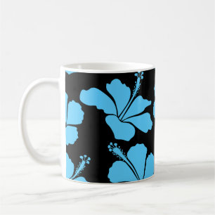 Caneca De Café Bright hawaiian seamless pattern with tropical hib
