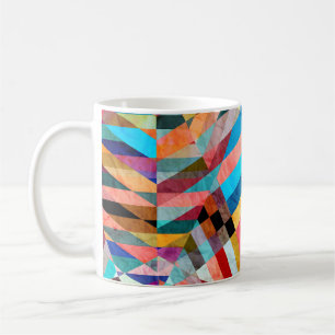 Caneca De Café Bright Watercolor: Fundo da Fantasia Abstrato