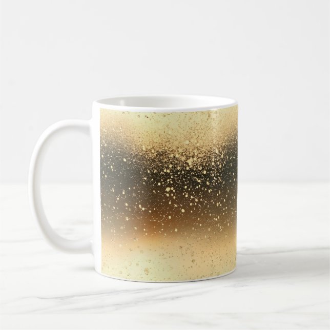 Caneca De Café Brilhante Dourado (Esquerda)