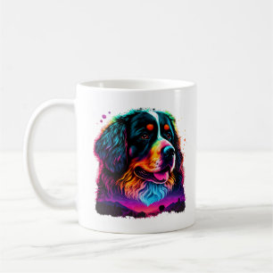 Caneca De Café Brilhante e Bonito Cão de Montanha Bernês