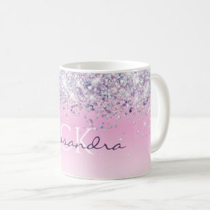 Caneca De Café Brilhante Roxo, Brilhante, Rosa