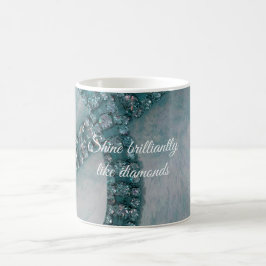 Caneca de Café Brilhantes Diamantes