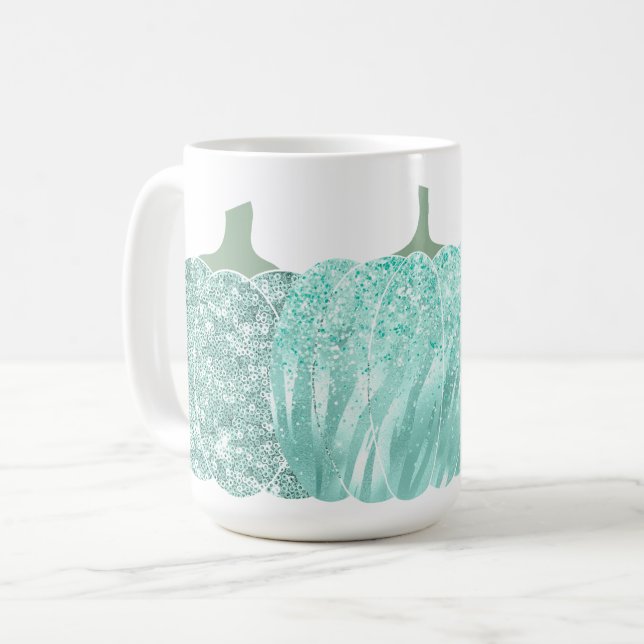 CANECA DE CAFÉ BRILHO AQUÁTICO OLHAR OUTONO ABÓBORAS (Frente Esquerda)