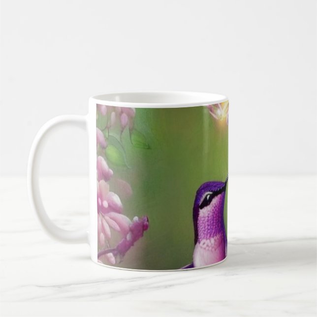 Caneca De Café Brilho de Hummingbird (Esquerda)