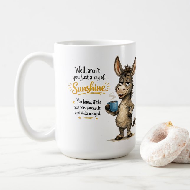 Caneca De Café Brilho do Sol (Com Donut)
