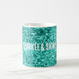 Caneca De Café Brilho Verde Esmeralda