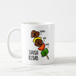 Caneca De Café Brincadeira de comida engraçada Shush Kebab 