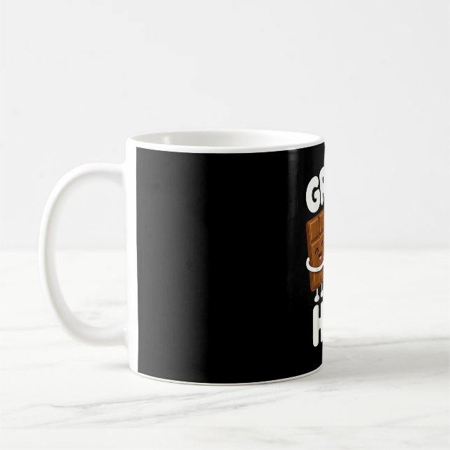 Caneca De Café Brincadeira de marshmallow no acampamento  (Esquerda)