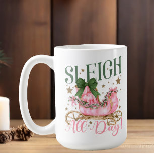 Caneca De Café Brincadeira Rosa Rosa Rosa Branca O Natal Todo