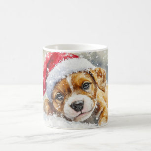 Caneca De Café Brincadeiras com Papai Noel - Aquarela