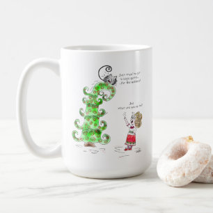 Caneca De Café Brincadeiras, Gato, Cartum, Joy, Árvore de Natal.