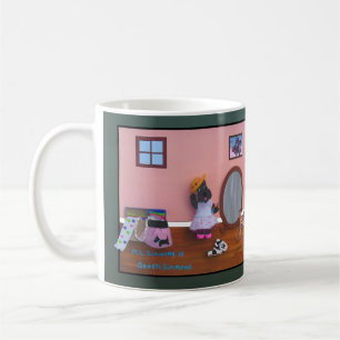 CANECA DE CAFÉ BRINCANDO VESTIDO