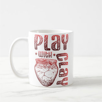 Caneca De Café Brincar Com Cerâmica de Argila