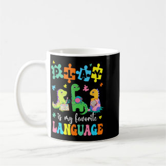 Caneca De Café Brincar É A Linguagem Favorita Dinossauros Fala